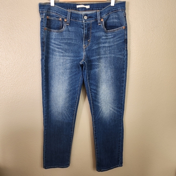 Levi's Womens Medium Wash Mid Rise Boyfriend Jeans-Size 30 - Picture 1 of 9